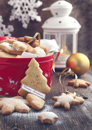 Christmas cookies    Selective focusの写真素材