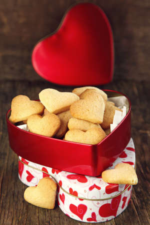 Heart shaped cookiesの写真素材