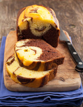Marble Loaf Cakeの写真素材
