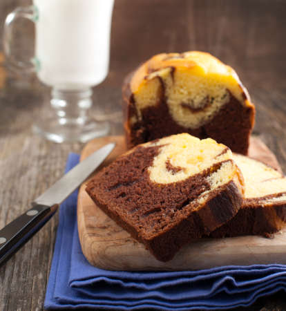 Marble Loaf Cakeの写真素材