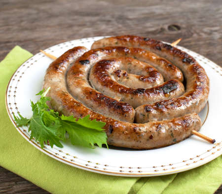 Roasted Italian Sausage Rollの写真素材