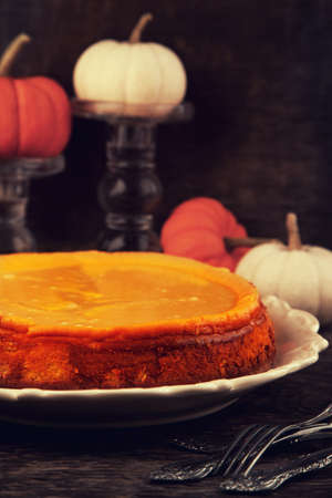 Pumpkin  cheesecakeの写真素材