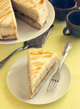 Caramel Banana Cakeの写真素材