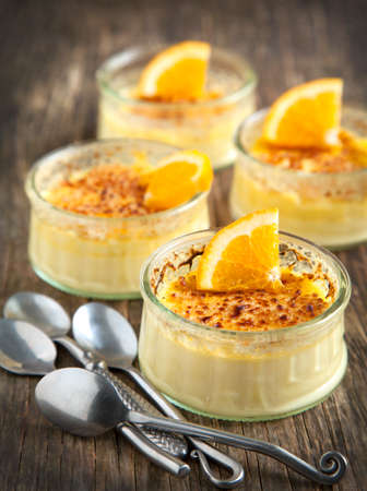 Orange Creme Bruleeの写真素材