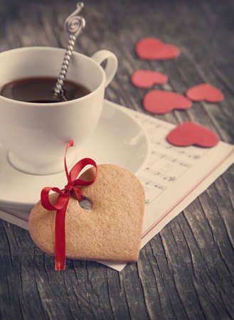 Heart Shaped Cookieの写真素材