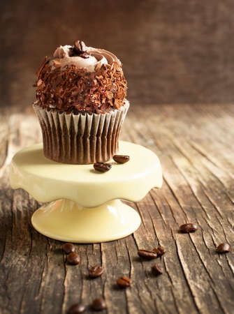 Coffee cupcakeの写真素材