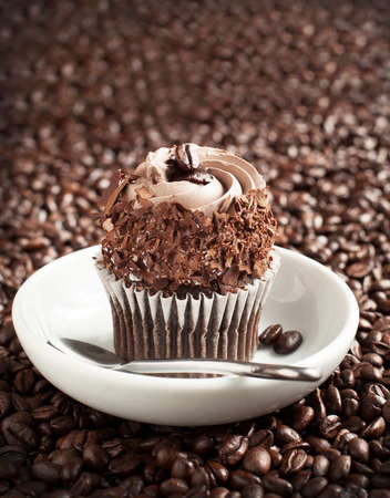 Coffee cupcakeの写真素材