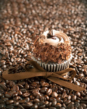Coffee cupcakeの写真素材