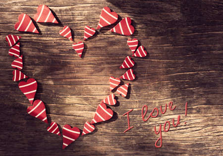 Valentines Day background with heart の写真素材