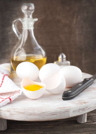 Eggs  Preparing for cookingの写真素材