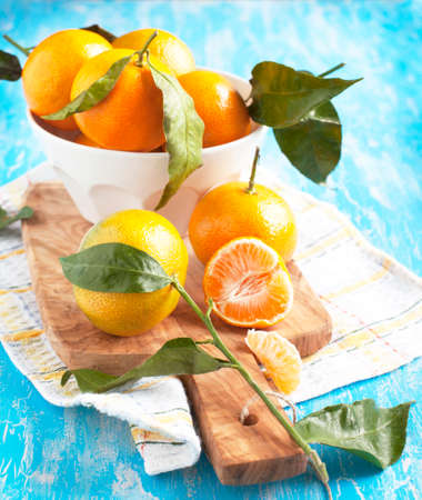 Fresh mandarinの写真素材