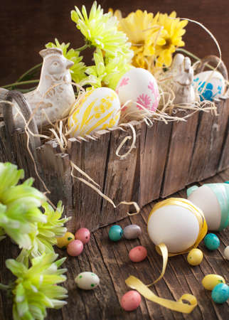 Decoration easter eggsの写真素材