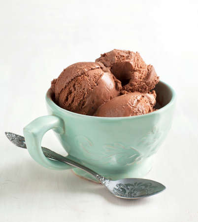 Chocolate ice creamの写真素材