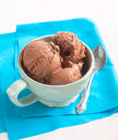 Chocolate ice creamの写真素材