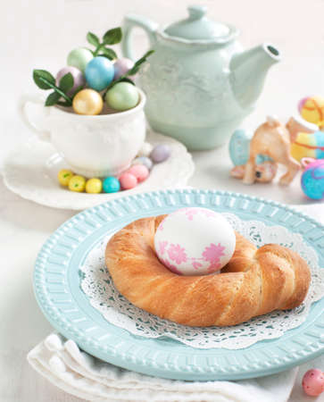Easter pastry wreath