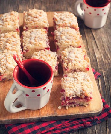 Cranberry Cream Cheese Coffee Cakeの写真素材