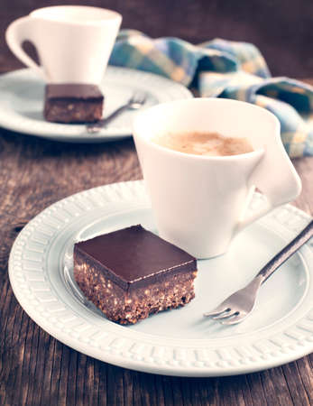 No-bake chocolate squaresの写真素材
