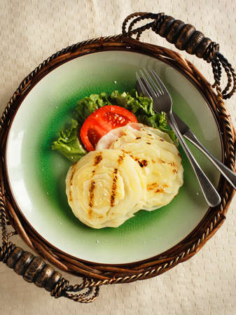 Fried cabbageの写真素材