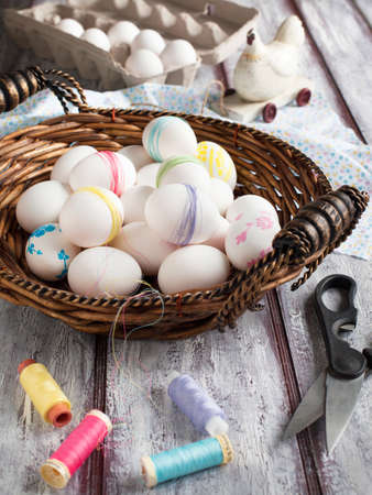 Easter eggsの写真素材