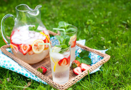 Strawberry lemonadeの写真素材