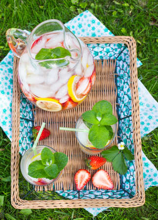 Strawberry lemonadeの写真素材