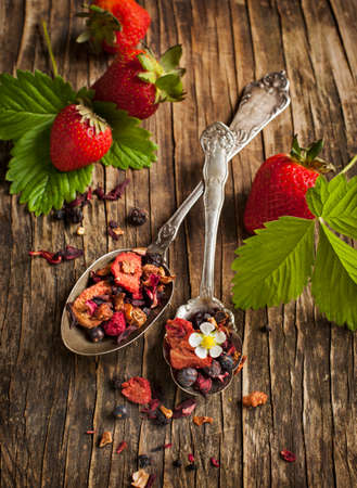 Strawberry Balsamico Herbal Teaの写真素材