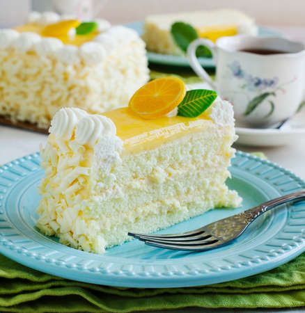 Lemon cakeの写真素材