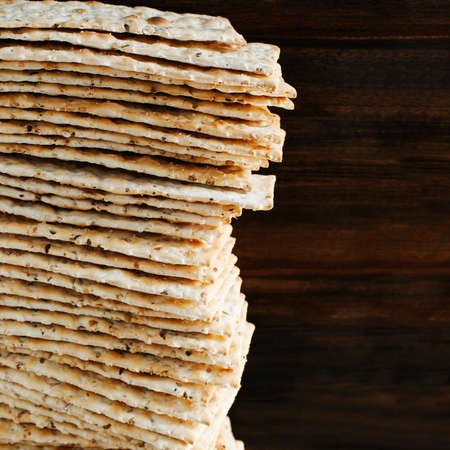 8 grain organic flatbreadの写真素材