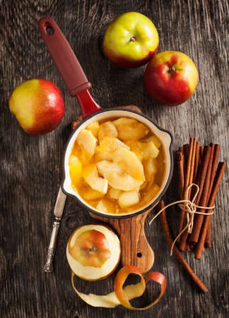 Caramel apple sauceの写真素材