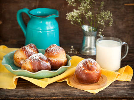 Sweet Yeast Roll Bunsの写真素材