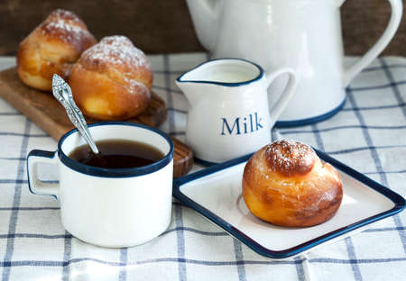 Sweet Yeast Roll Bunsの写真素材