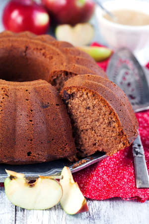 Chocolate appple cakeの写真素材