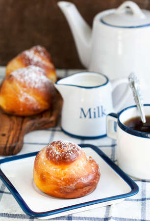 Sweet Yeast Roll Bunsの写真素材