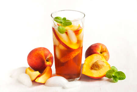 Peach Iced Teaの写真素材