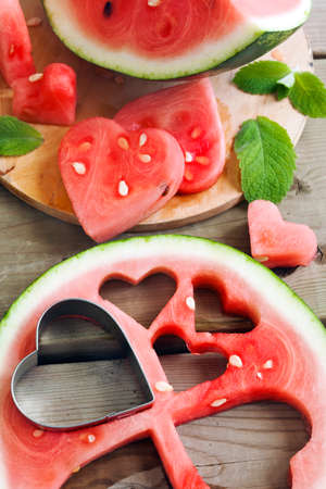Watermelon slicesの写真素材
