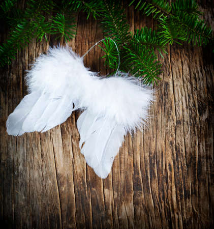 Christmas ornament Angel wingsの写真素材