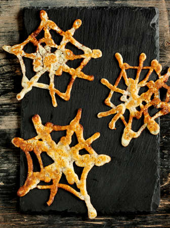 Spiderweb pancakes.の写真素材