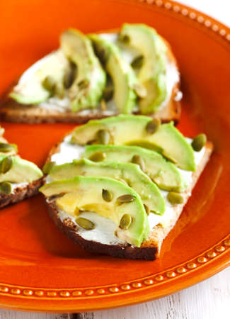 Avocado sandwichの写真素材