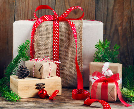 Christmas gifts.の写真素材