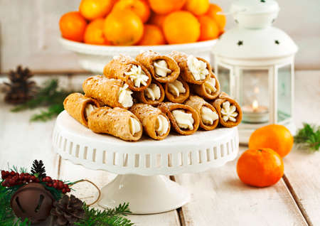 Sicilian cannoliの写真素材
