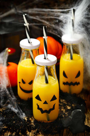 Orange coctail for fall and halloween partiesの写真素材