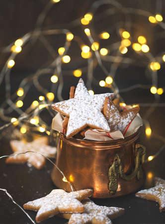 Christmas Star Cookiesの写真素材