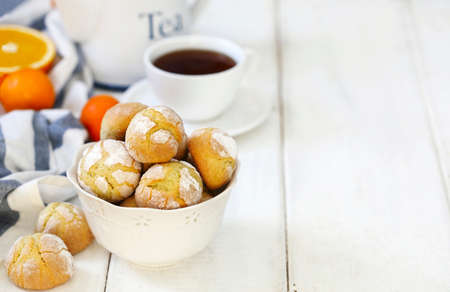 Orange cookiesの写真素材