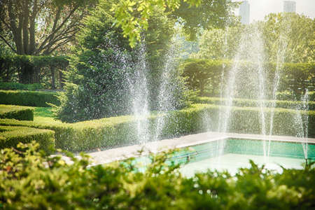 The fountain in High Park, Toronto, Canadaの写真素材