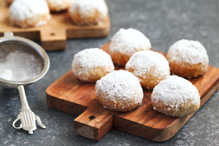 Mexican wedding cookiesの写真素材