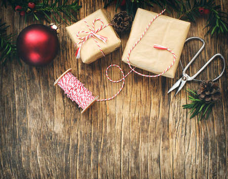 Christmas Decorative Frame, copy spaceの写真素材