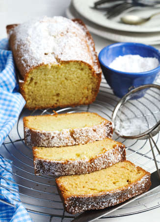 Lemon pound cake. の写真素材