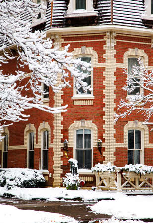 NIAGARA ON THE LAKE, ONTARIO - DECEMBER 2, 2019 - Prince of Wales Hotel in Niagara On The Lake at winter time, Ontario, Canadaのeditorial素材