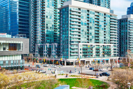 Toronto, Ontario, Canada - May 3, 2020: Downtown Toronto during Coronavirus pandemic.のeditorial素材