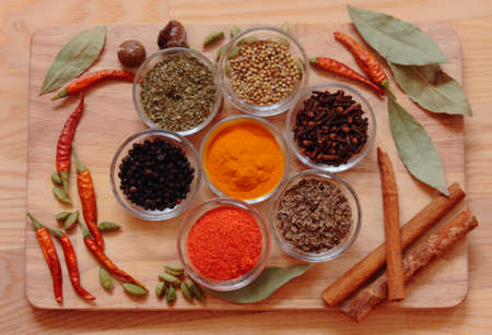spices on the table, useful for acuteの写真素材
